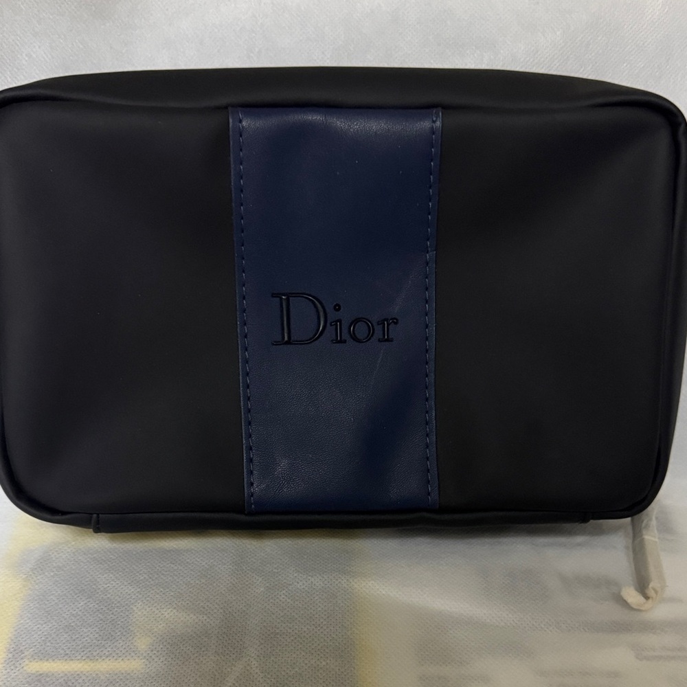 Dior Black and Navy Men’s Toiletry Bag